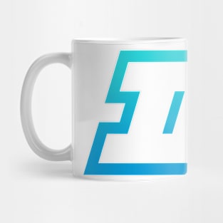 Gemini Light Blue Gradient Outline Mug